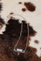 "Babeweiser" Longhorn Skull Charm Necklace