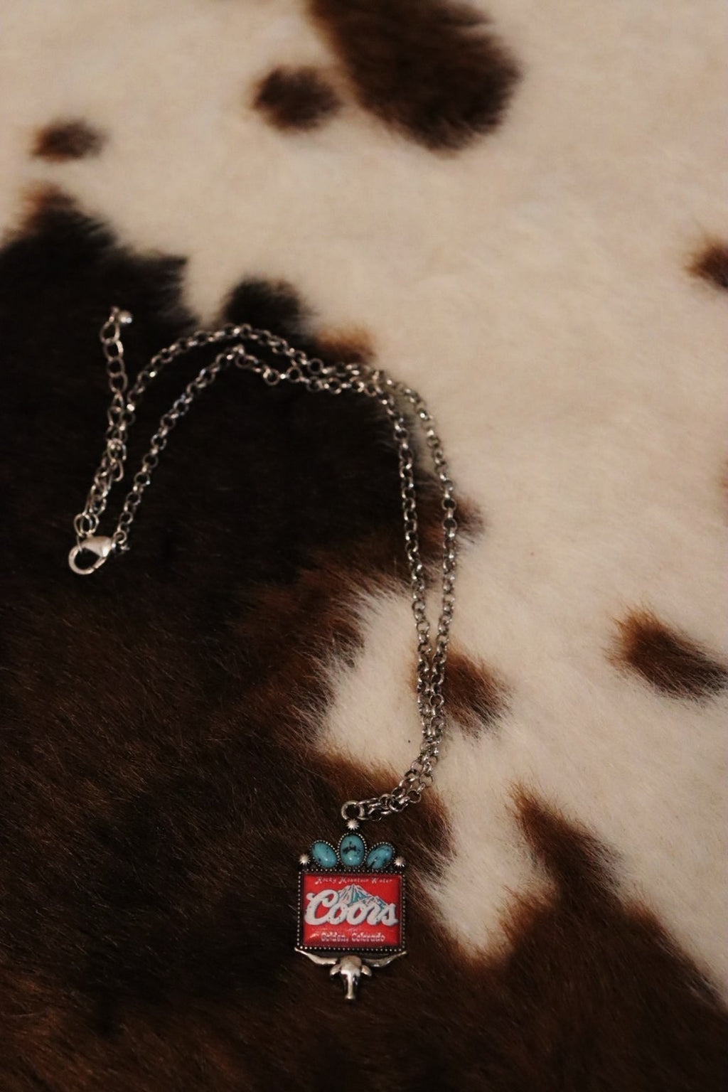 Longhorn Coors Water Pendant Necklace