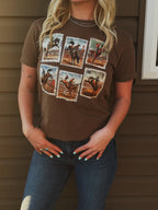 Western Postage Collage Tee